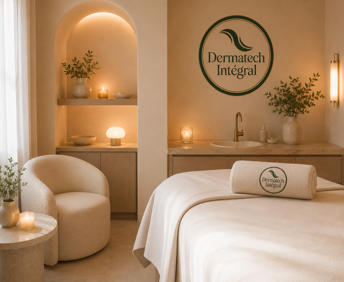 Salle de soin et environnement clinique épuré chez DermaTech Intégral à Grenoble